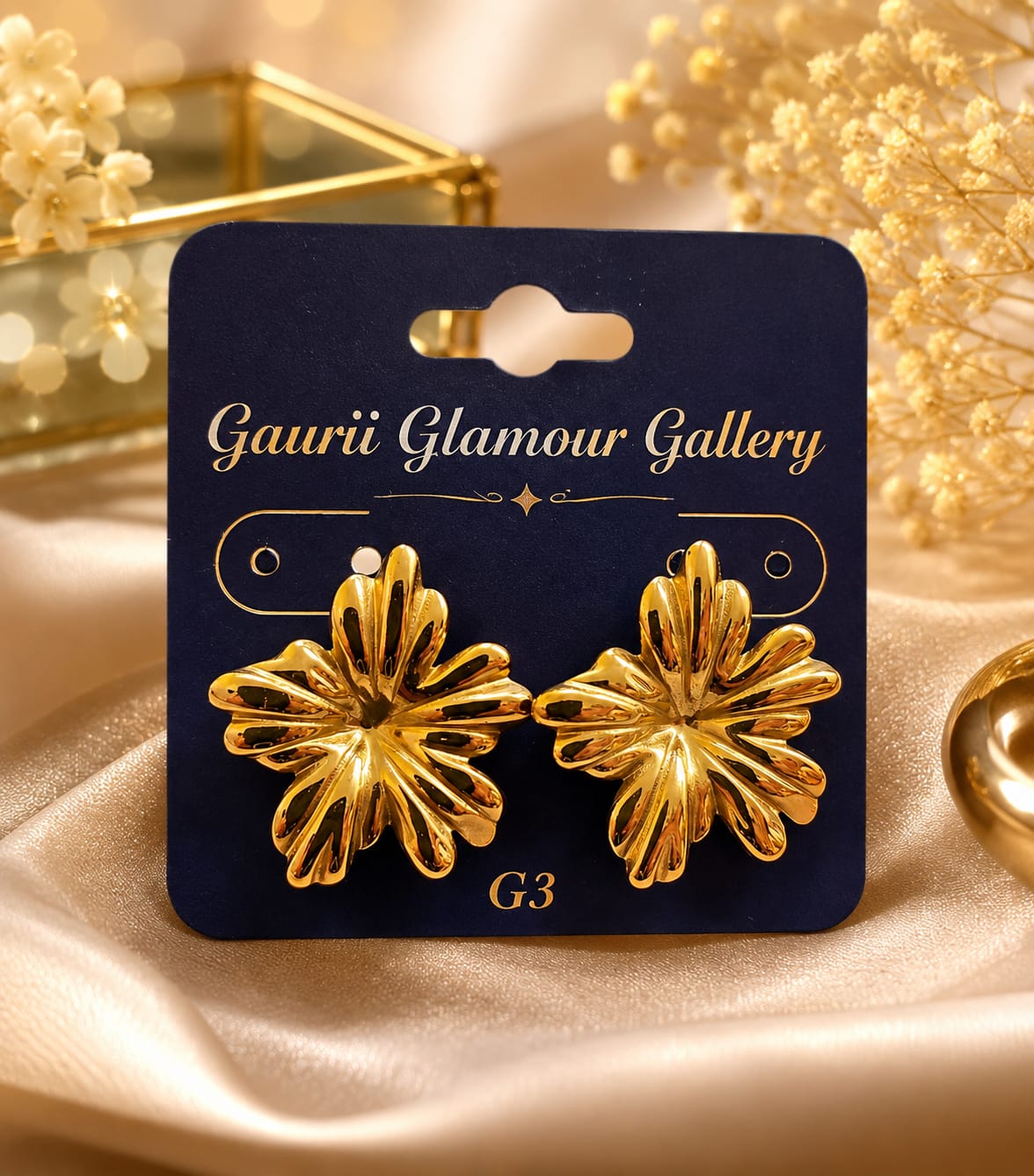 Floral Statement Earrings