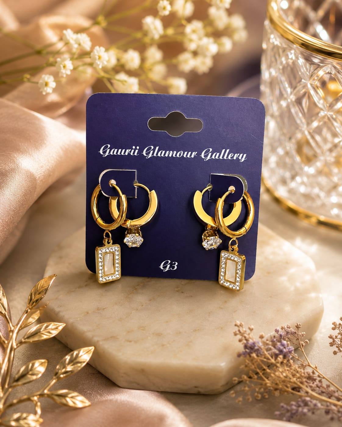 3-Pair Earrings Set