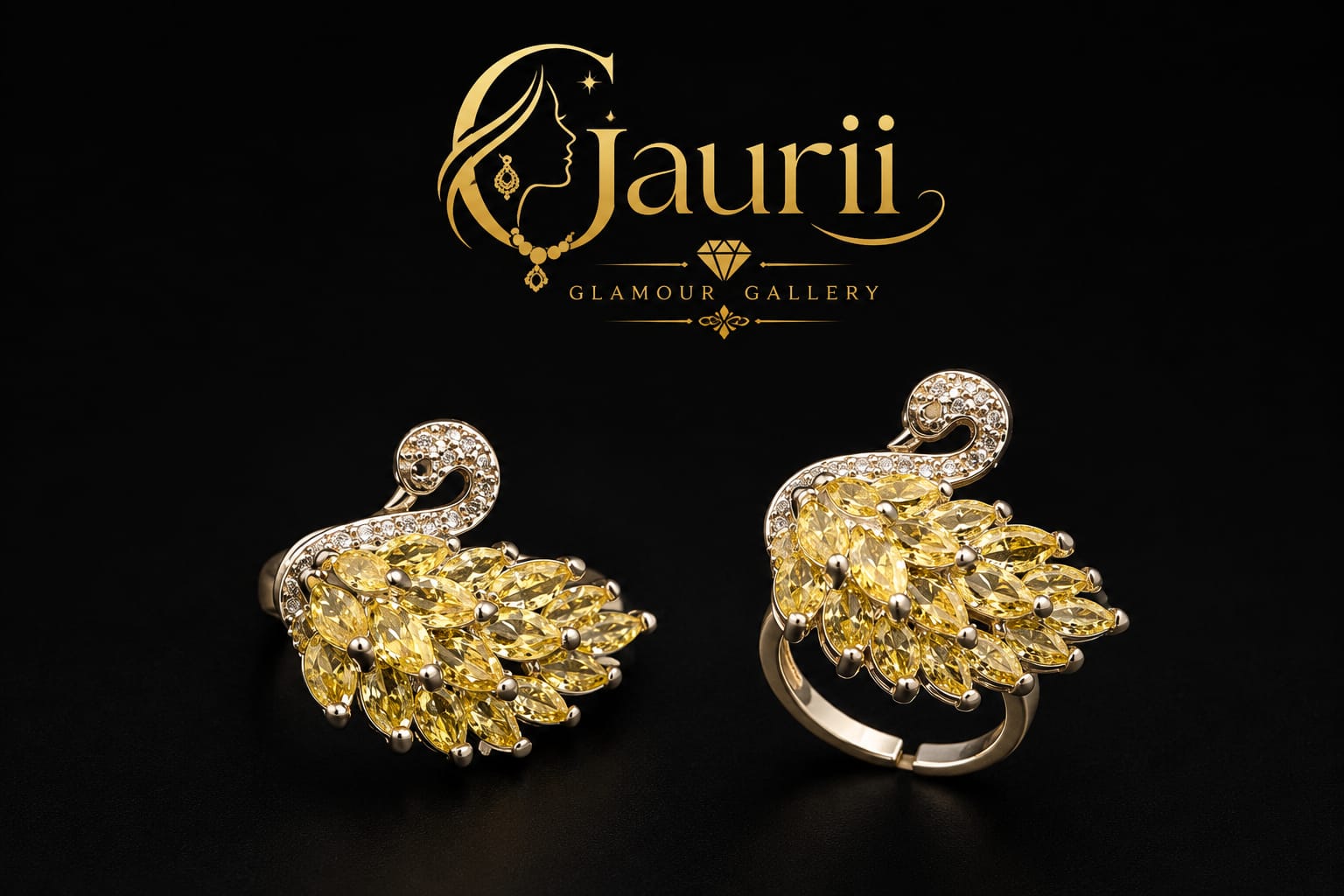 Swan Crystal Ring