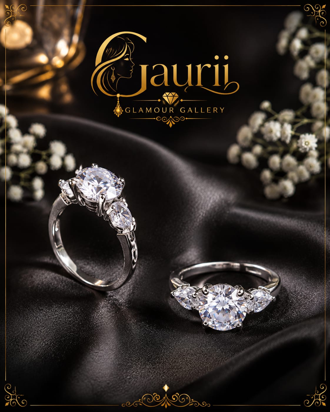 AD Stone Solitaire Ring