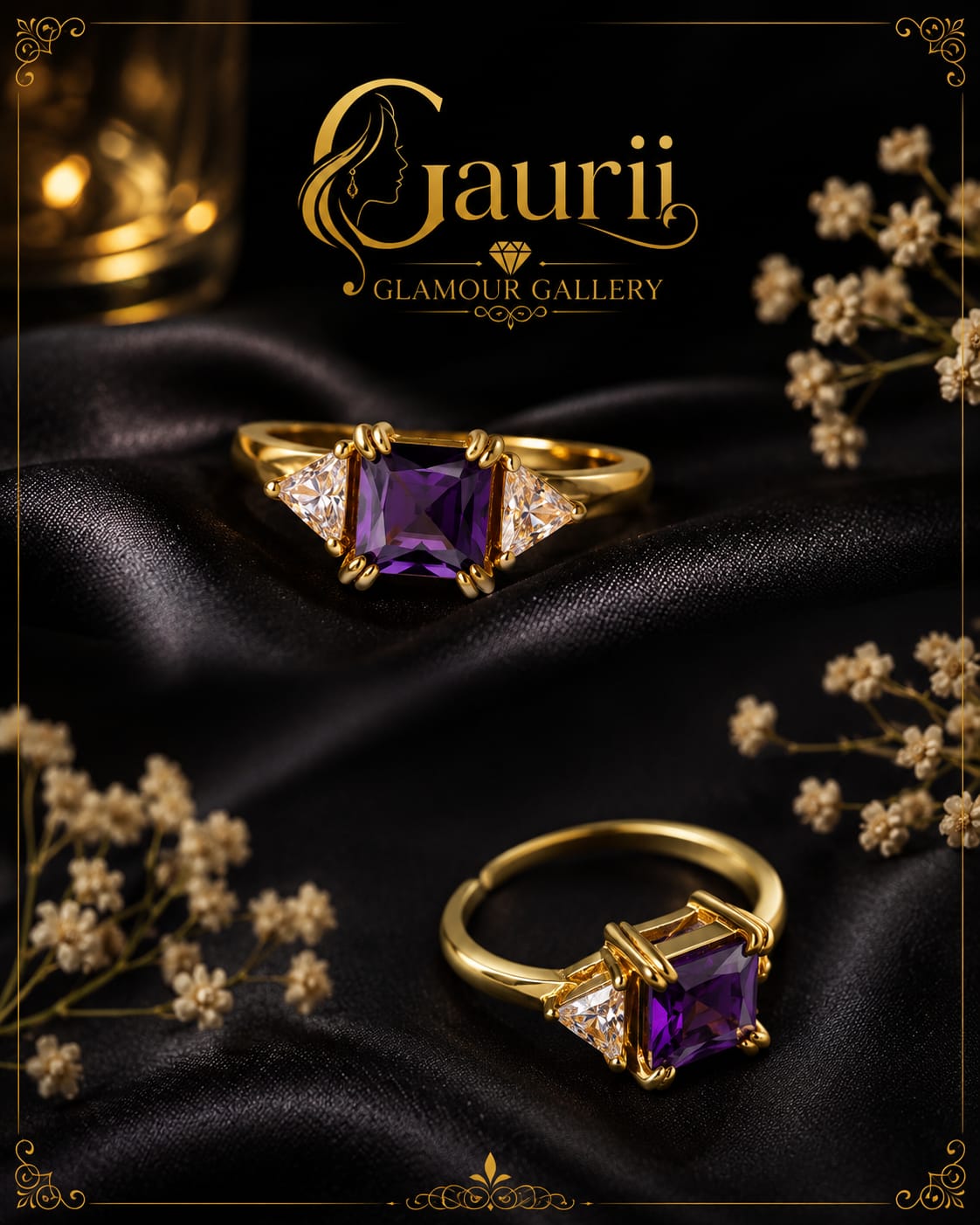 Royal Violet AD Ring