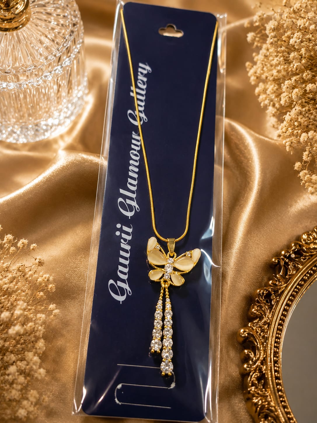 Butterfly Pearl Necklace